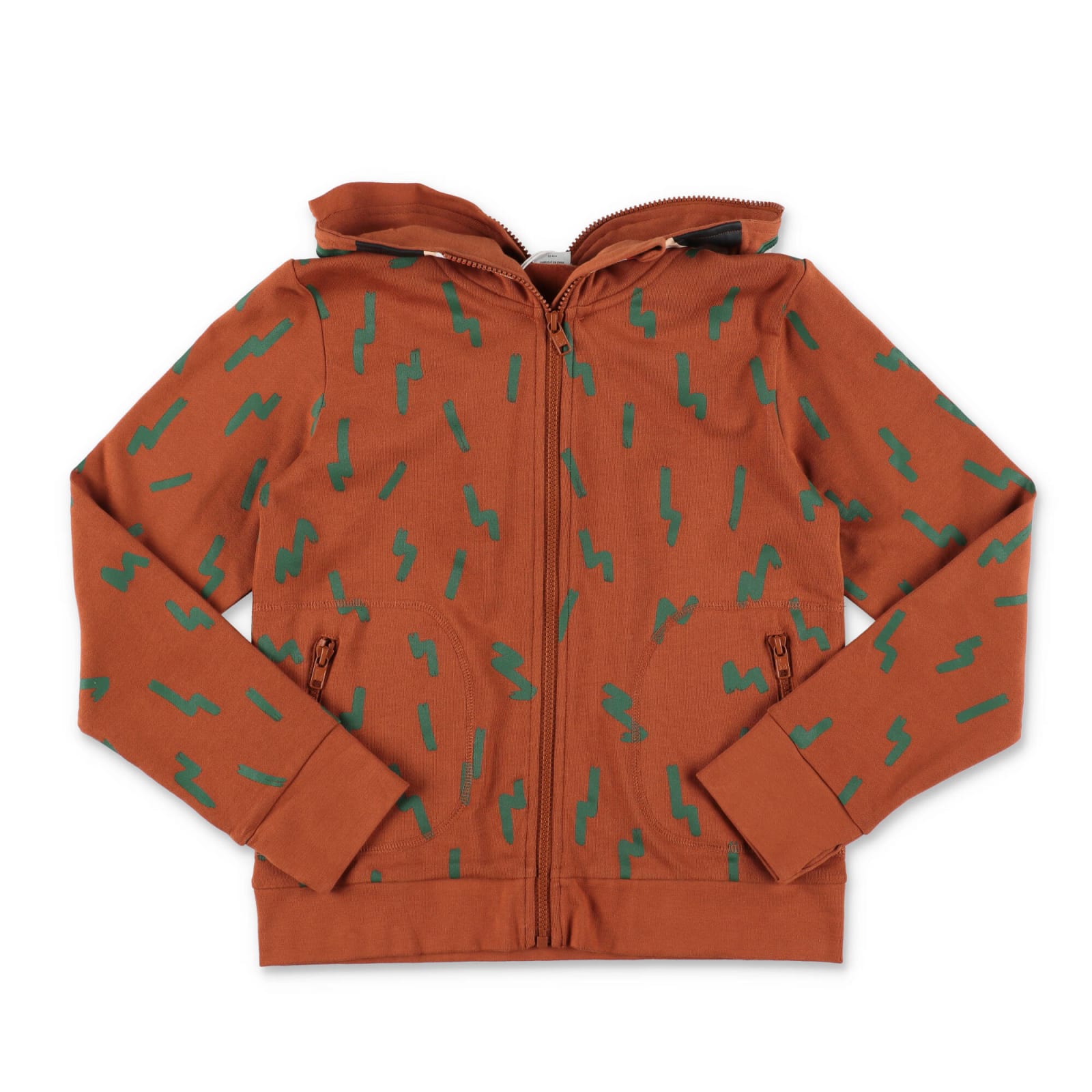 Grizzly Bear zip-up hooded jacket - Brown
