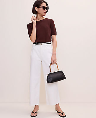Ann Taylor The Wide-Leg Crop Jean