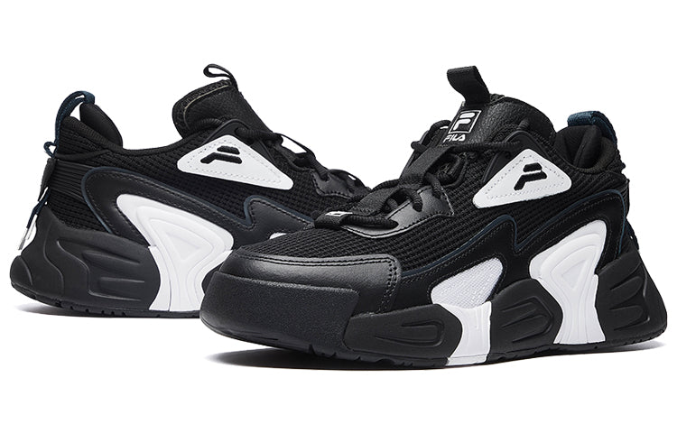(WMNS) SWARM low swirl sneakers 'Black And White'