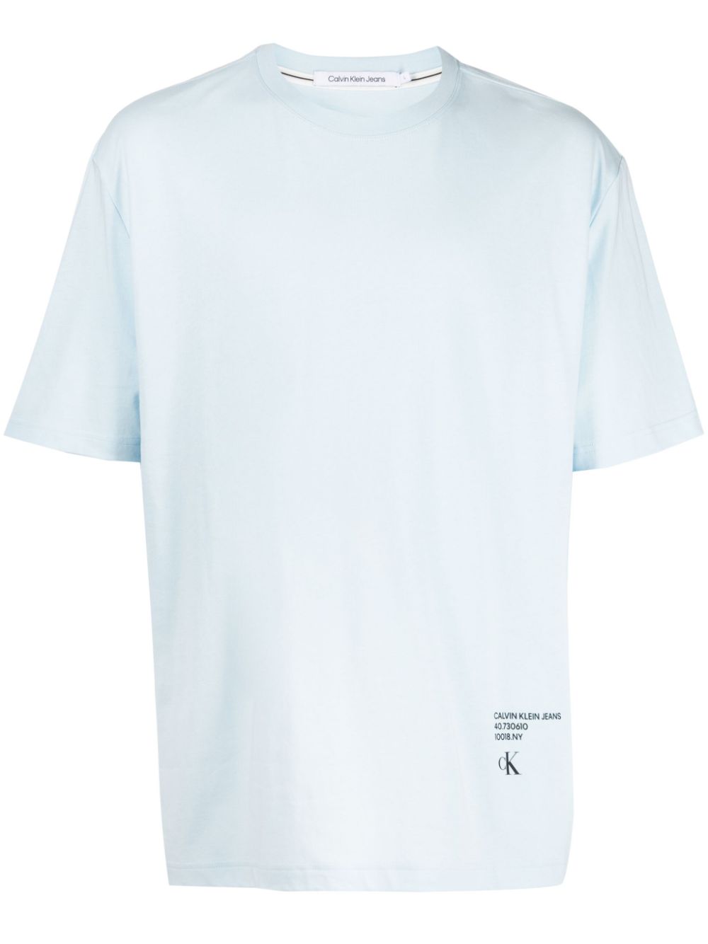 Stacked Modern Metals cotton T-shirt - Blue
