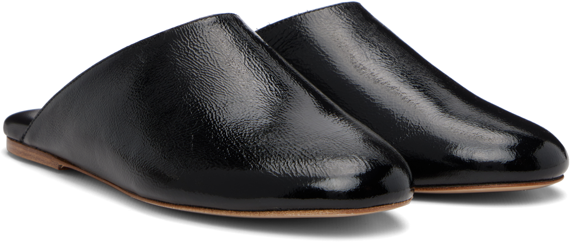 Black 'Les Mules' Slip-on Loafers