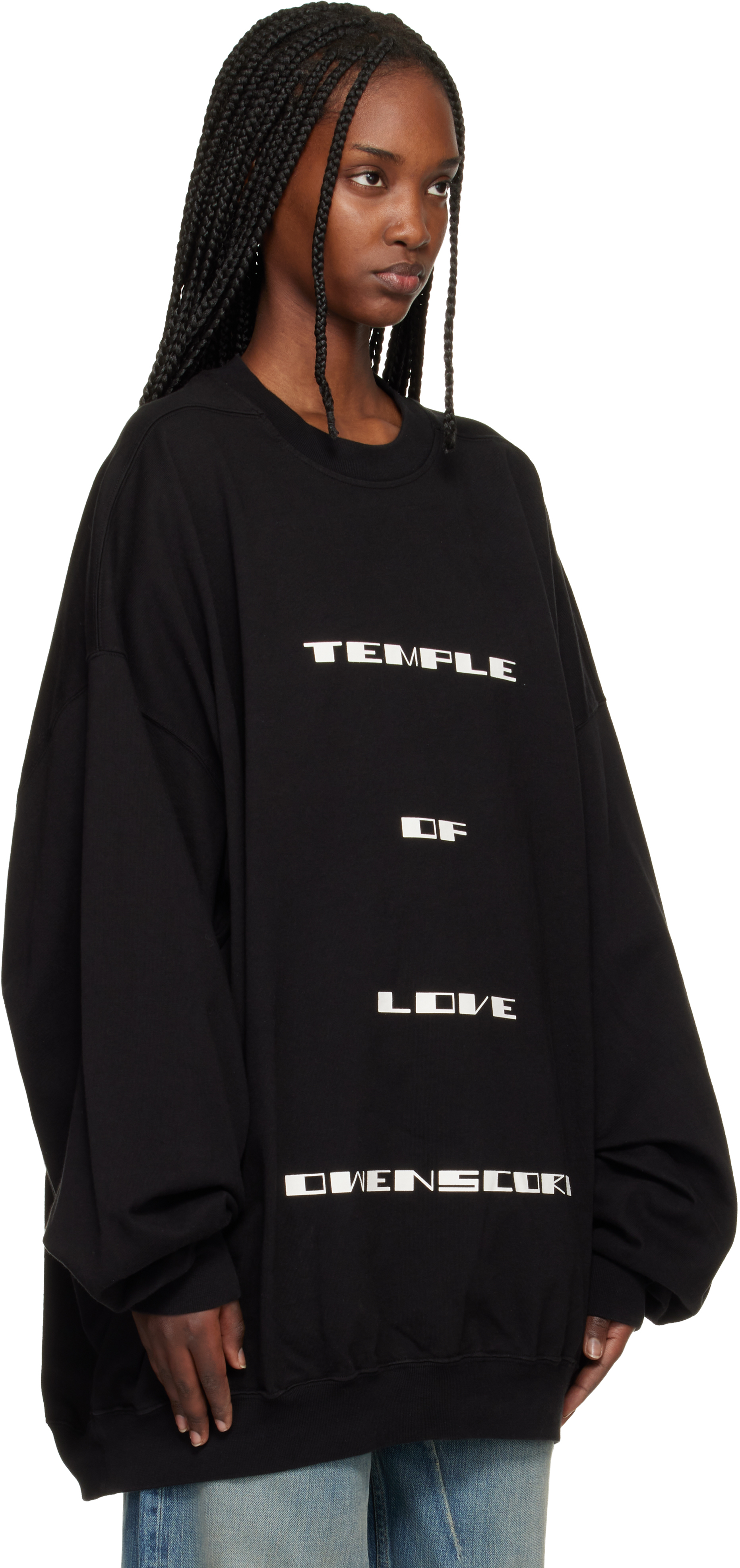 Black Temple Hun Crewneck Sweatshirt