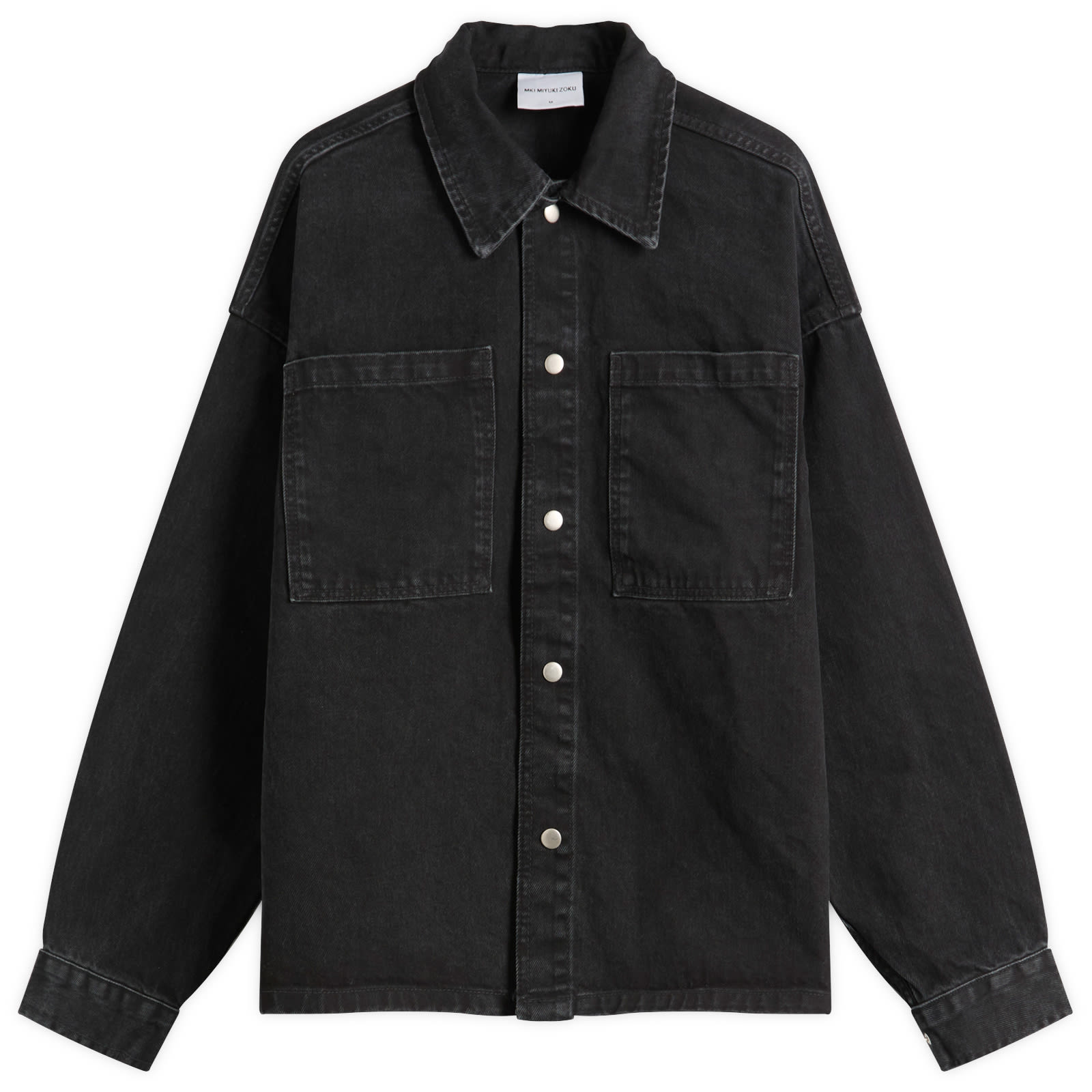 Men's Denim Box Overshirt Black Wash