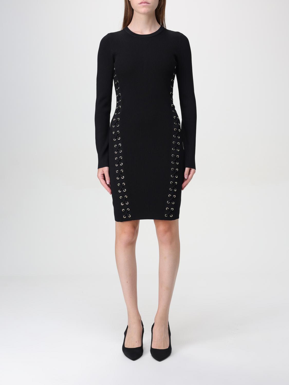 Drawstring detail dress - Black