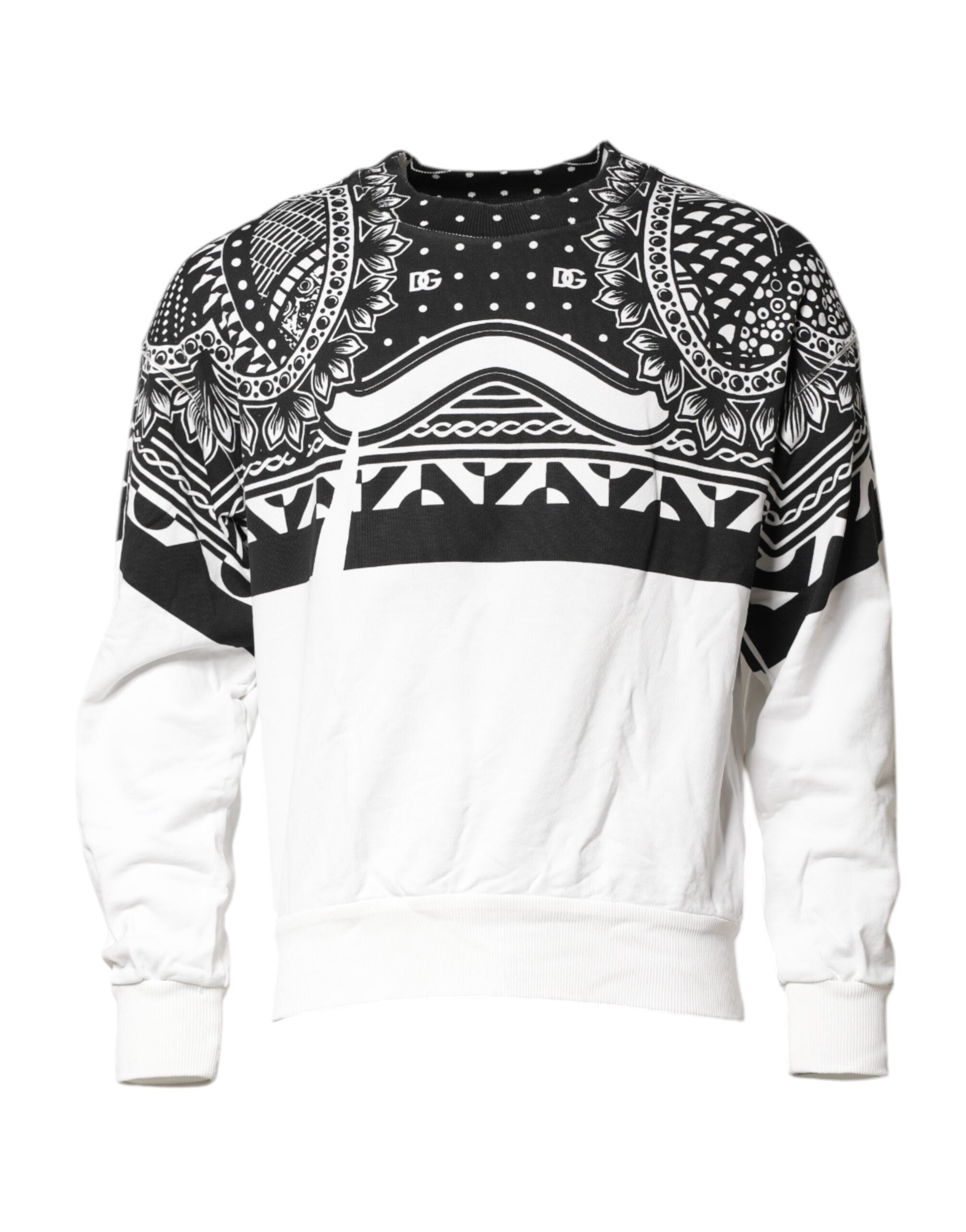 Bandana-Print Cotton Sweatshirt — Multicolor