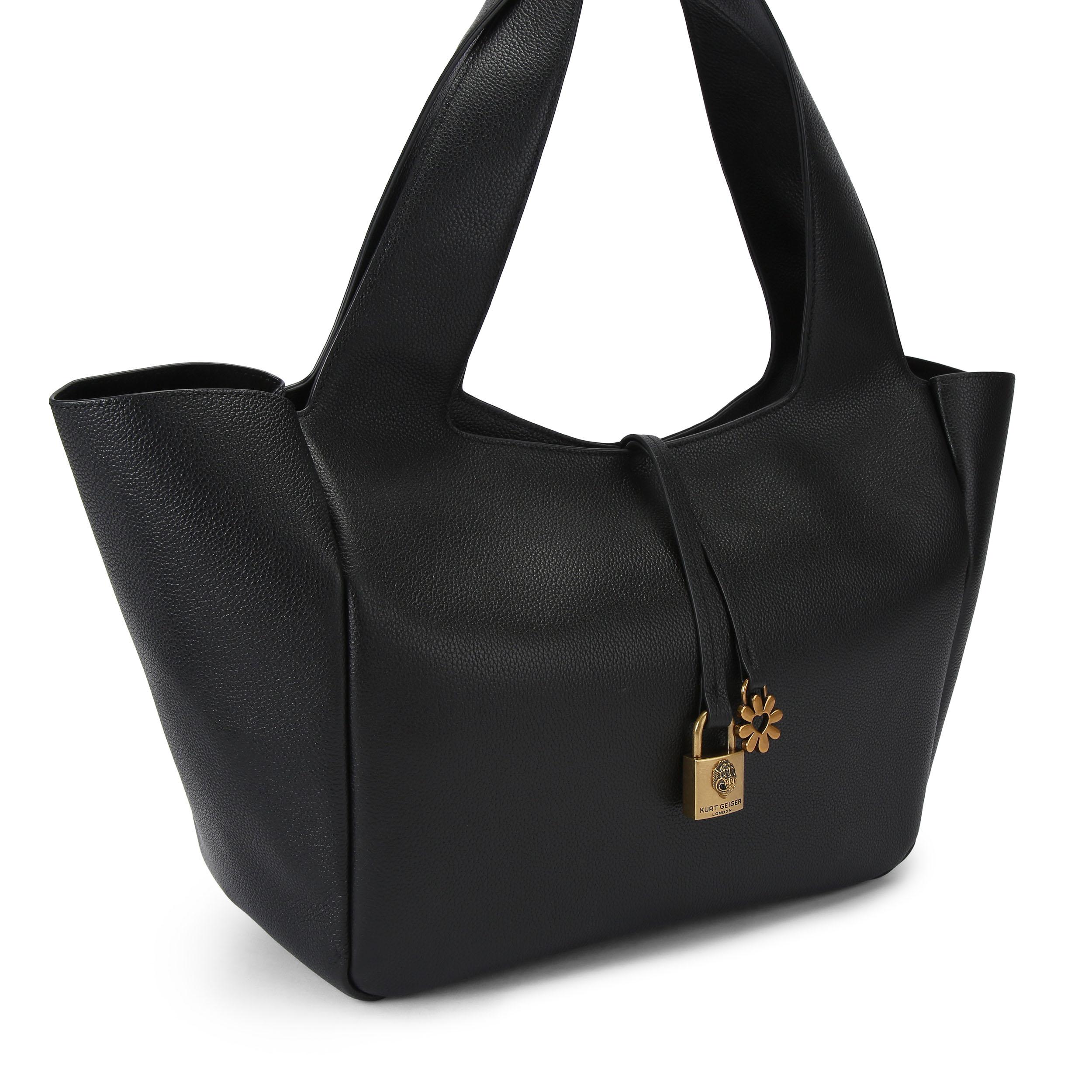 Kurt Geiger London Womens Leather Carnaby Lg Winged Tote Bag - Black - One