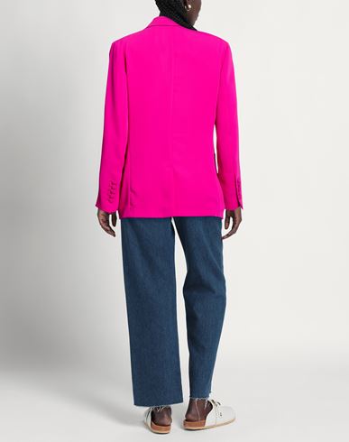 Woman Blazer Fuchsia Size 4 Linen
