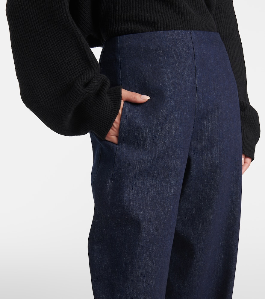 Jagger denim straight pants