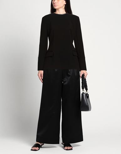 Woman Top Black Size 2 Polyester, Rayon, Elastane