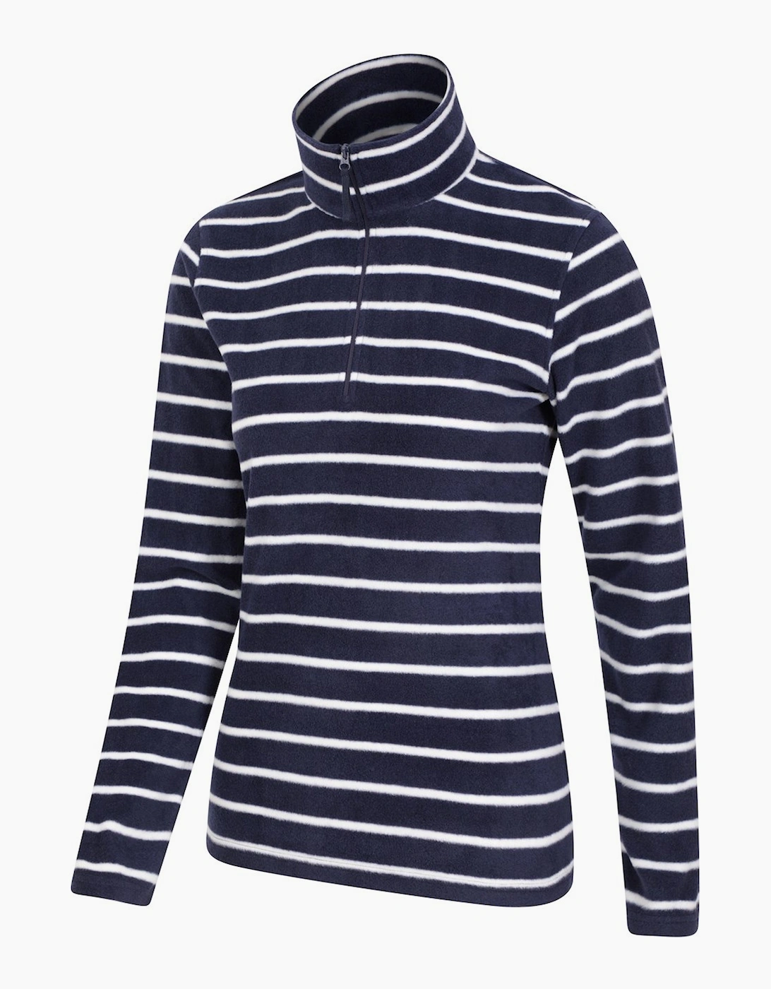 Women's Mountain Warehouse Womens/Ladies Camber Striped Half Zip Fleece Top - Navy