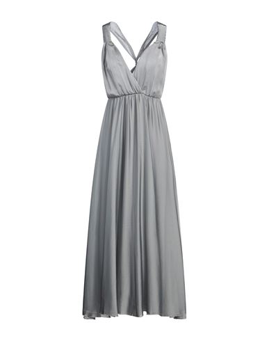Woman Maxi dress Grey Size M Polyester