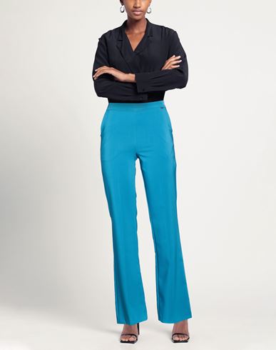 Woman Pants Deep teal Size 4 Polyester, Elastane
