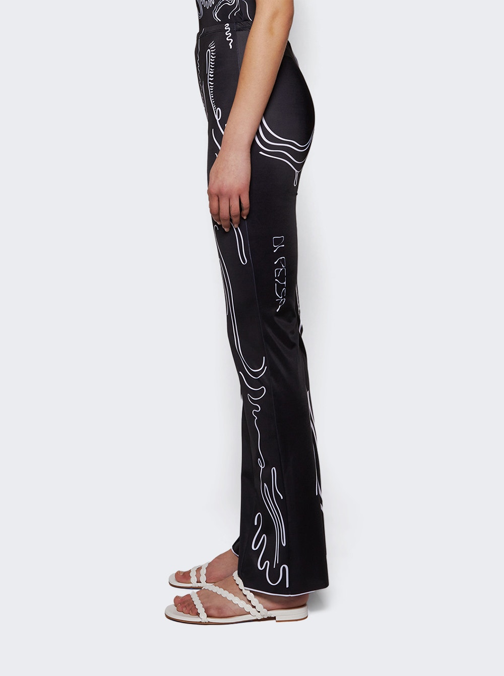 Venus Shell Lycra Trousers Black And White