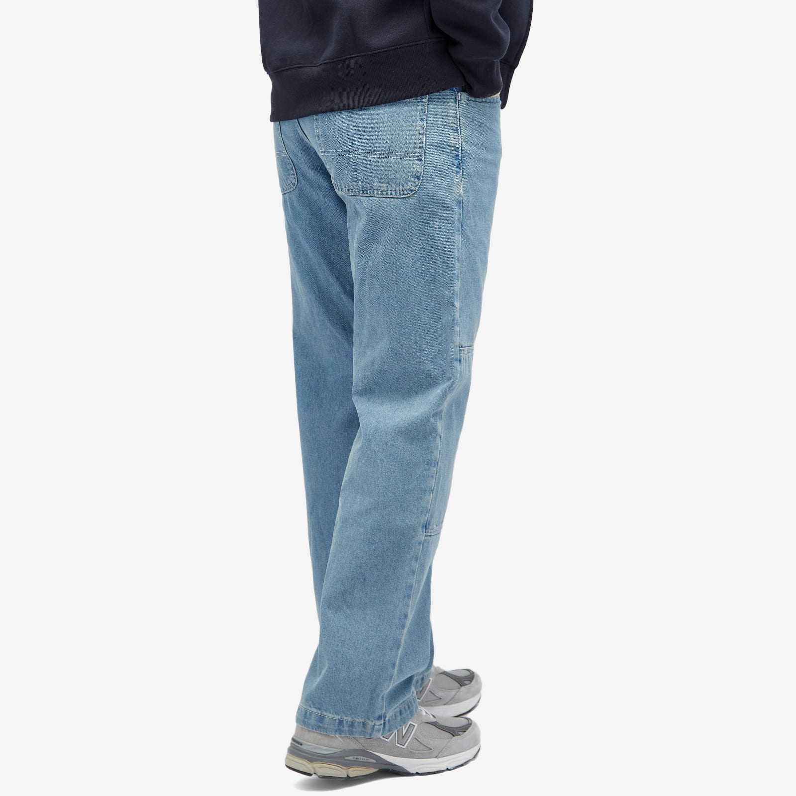 Men's Double Knee Denim Pant in Light Wash