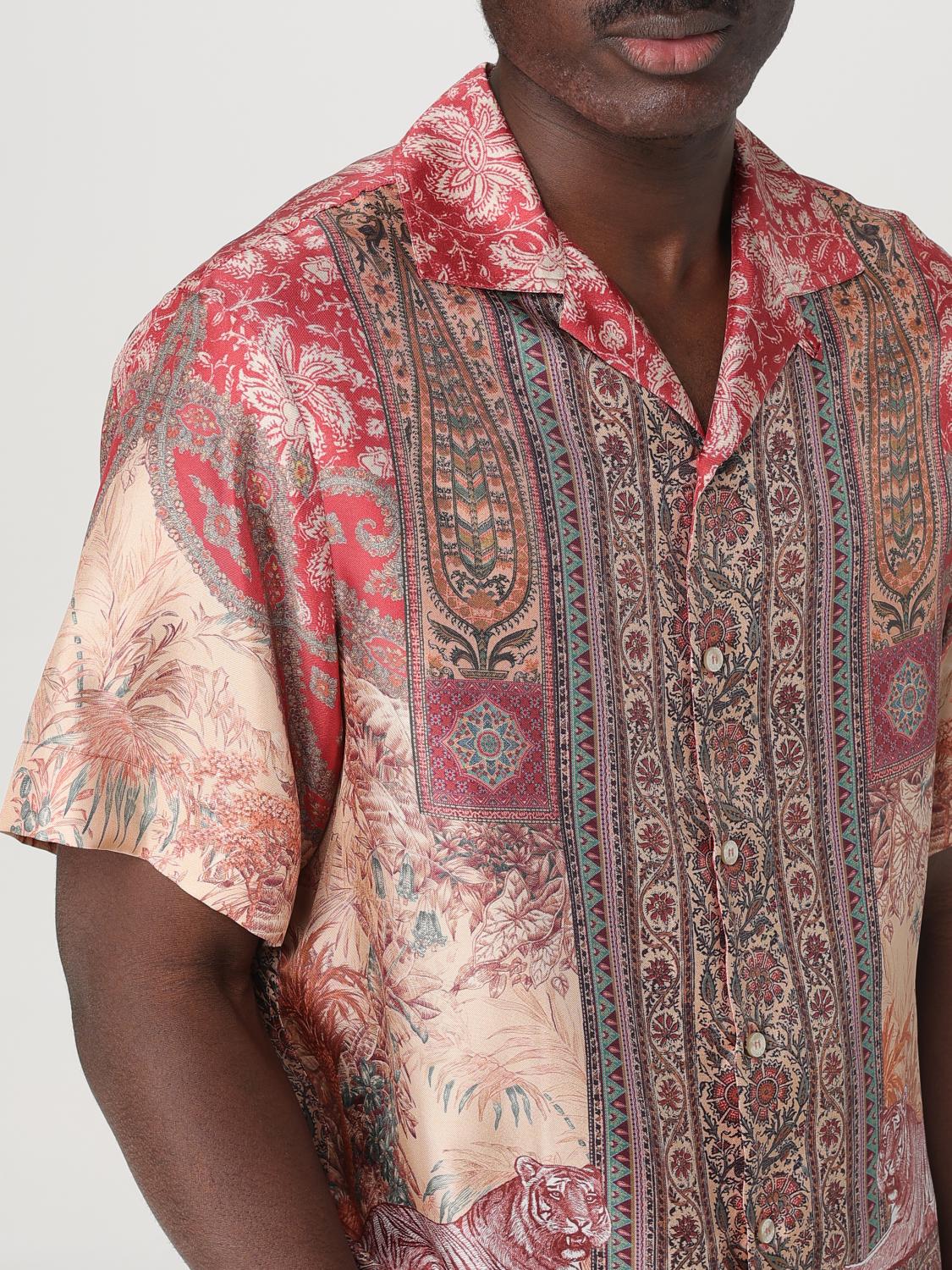 Paisley-print shirt - Neutrals
