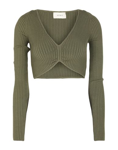 Woman Sweater Military green Size ONESIZE Viscose, Polyester