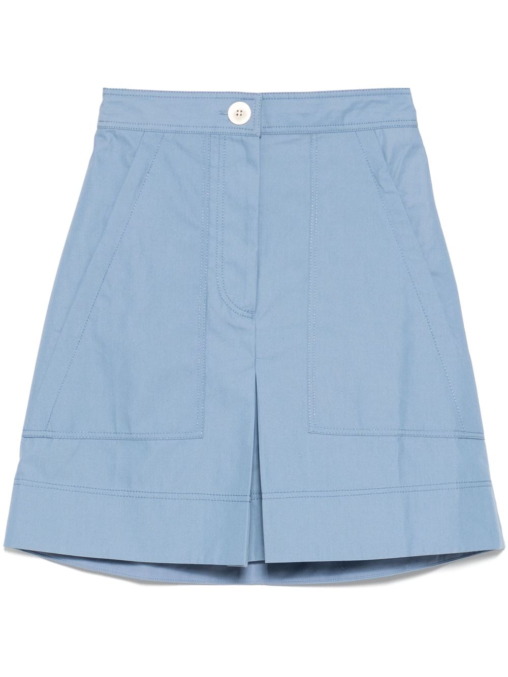 Elastic waistband skirt - Blue
