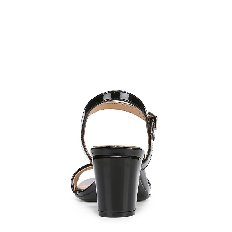 Women's Bristol Dress Sandals (Black Patent Faux Leather)