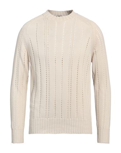 Man Sweater Beige Size 40 Cotton
