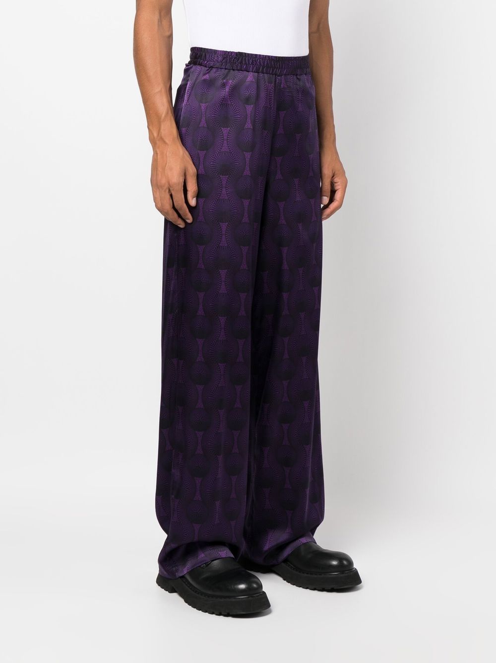 Ozwald Boateng Elastic Silk Imprimé Silk pantalon