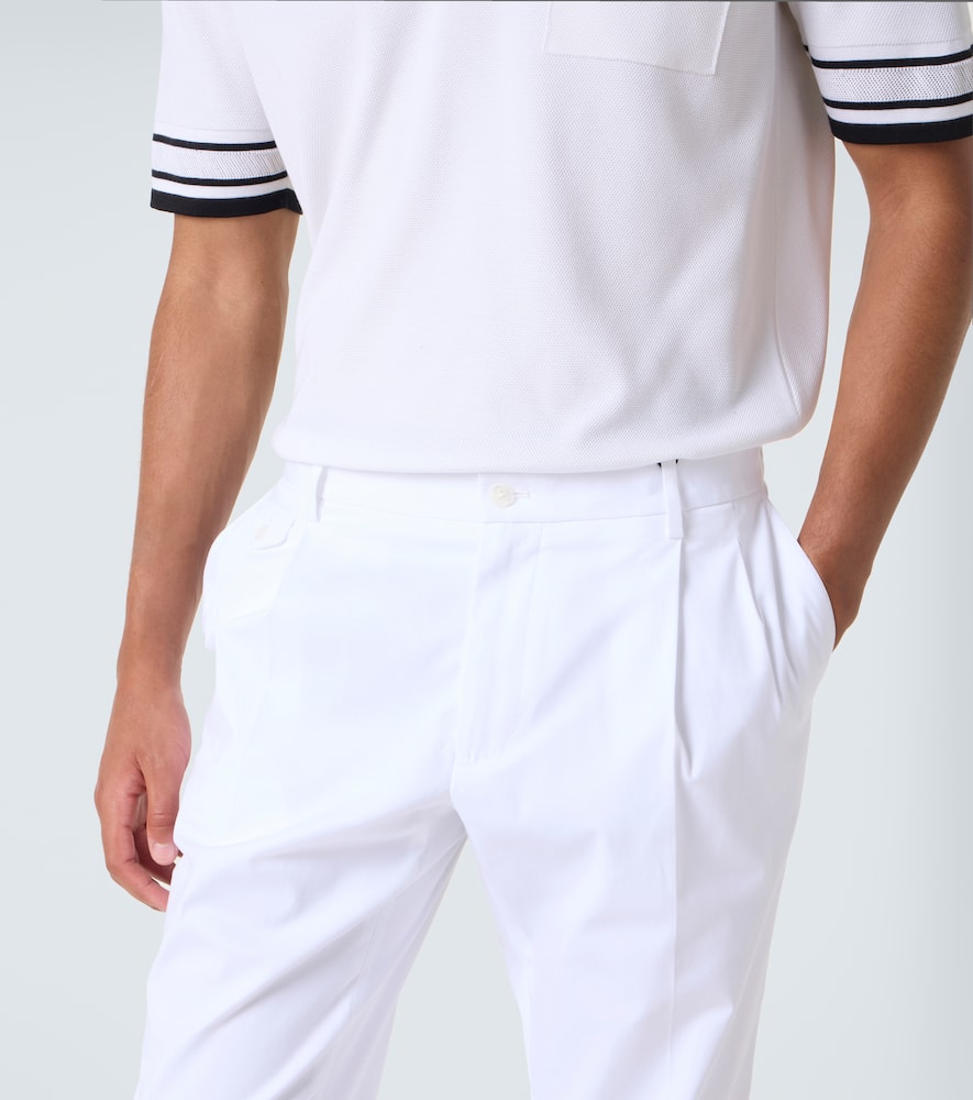 Cotton straight pants