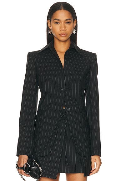 Sportmax Rive Blazer in Black - Black. 0 also