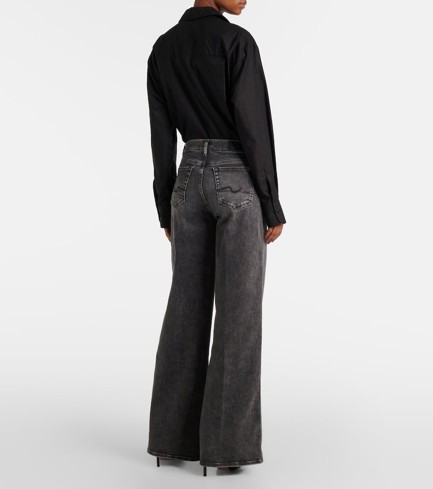 High-rise wide-leg jeans