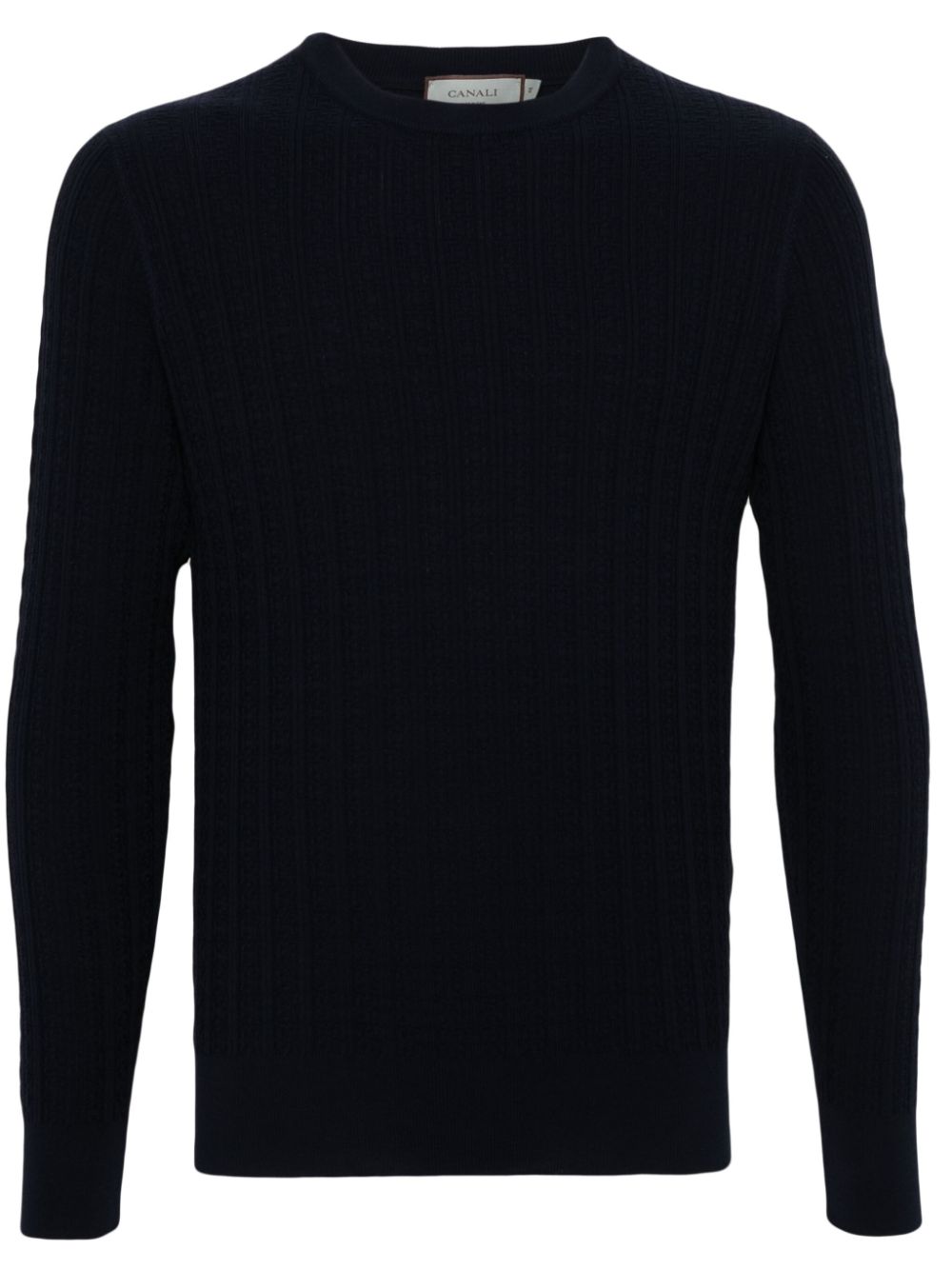 Geometric-pattern jumper - Blue