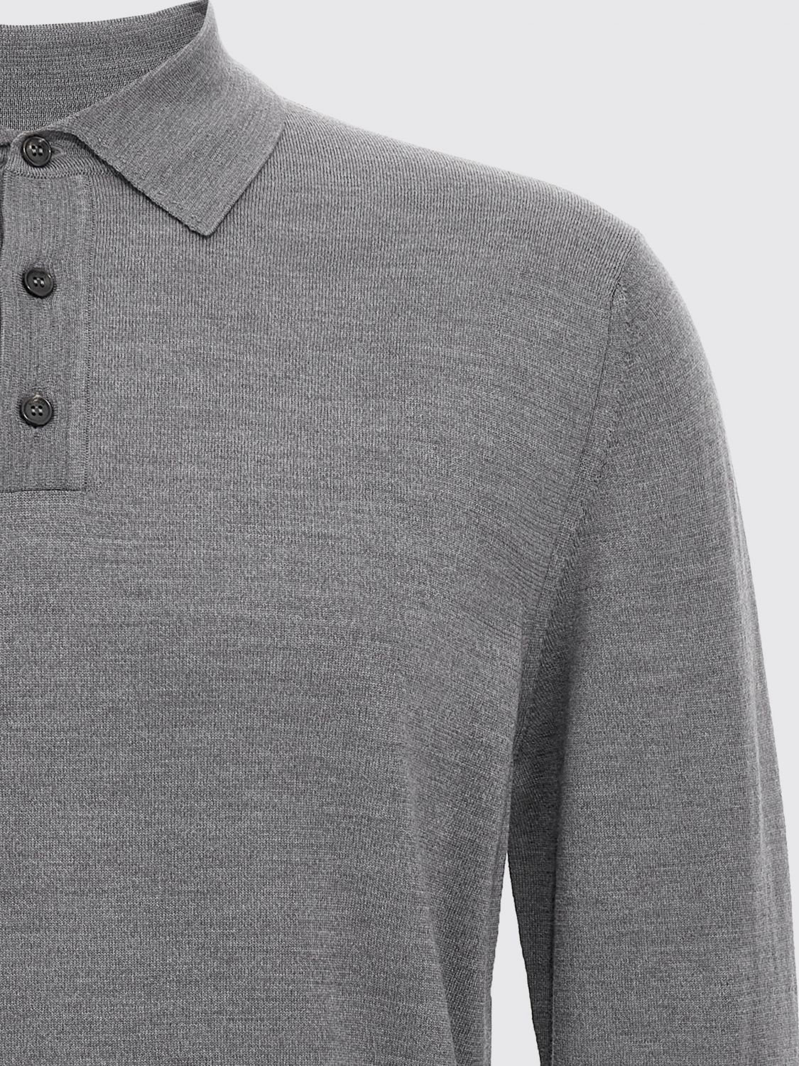 Polo Shirt Men color Grey