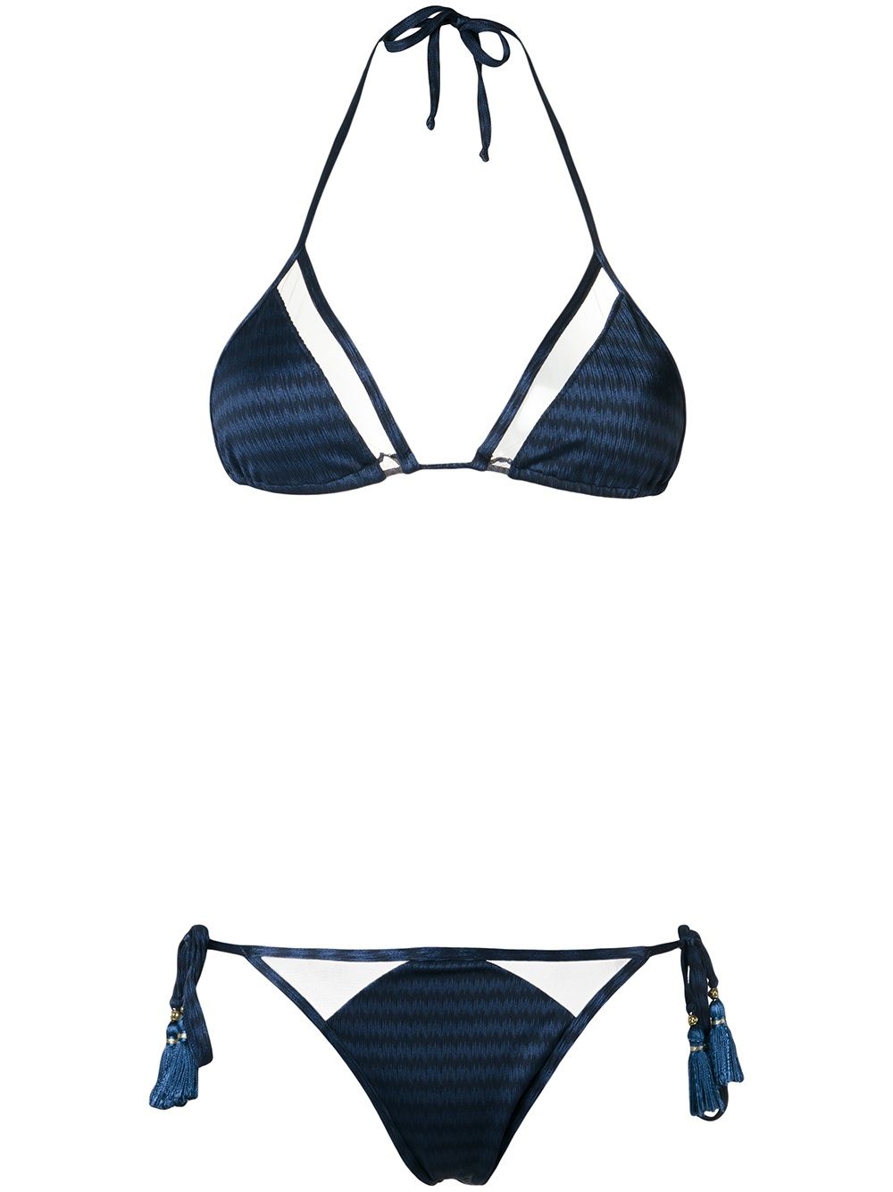 Triangle bikini set - Blue