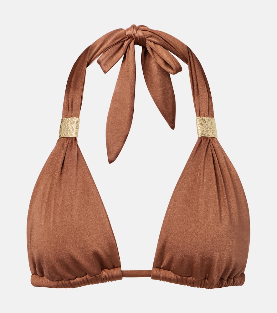 Grasse halterneck bikini top