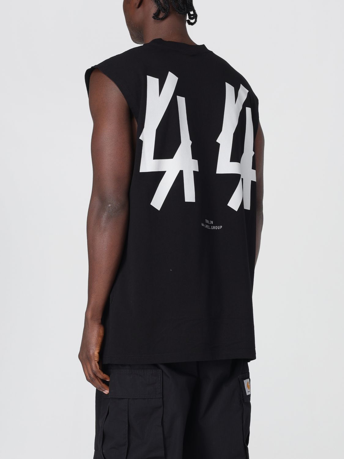 Logo-print tank top - Black