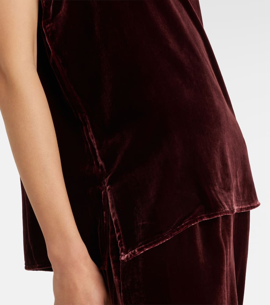 Trento velvet tank top