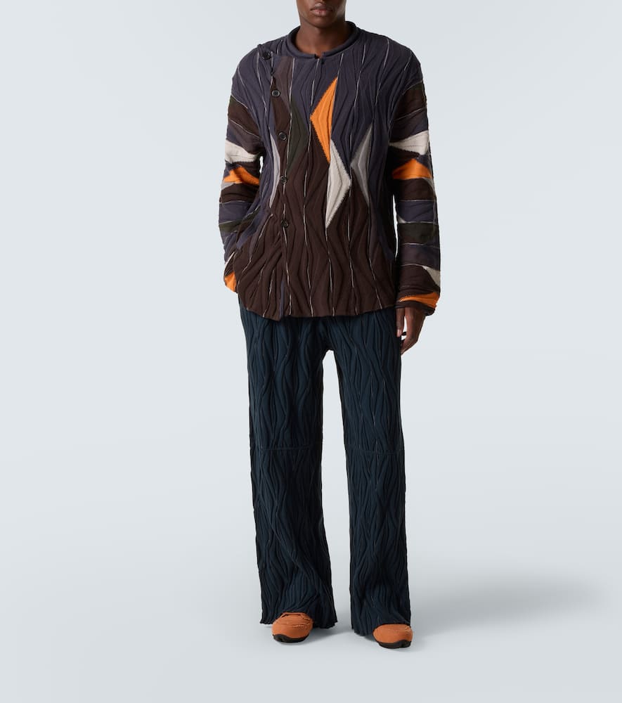 Raday asymmetric cotton cardigan