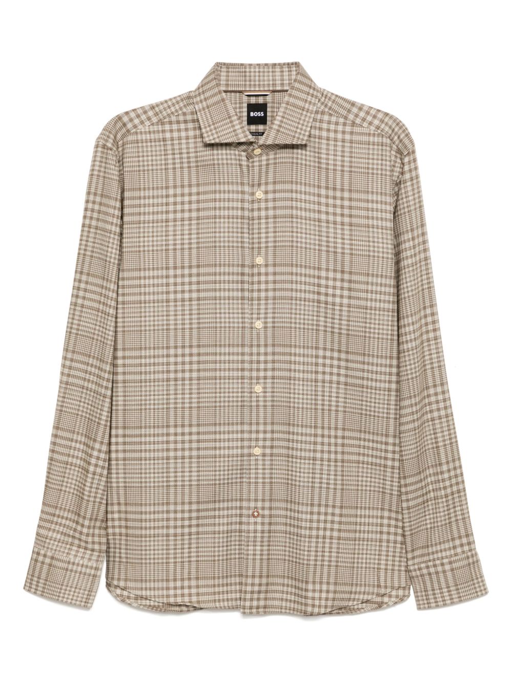 BOSS check pattern shirt - Neutrals
