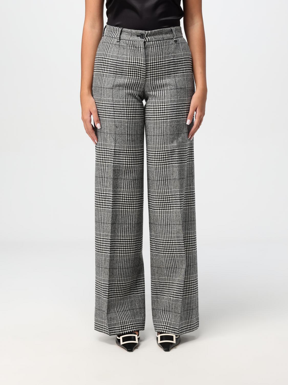 Tartan check trousers - Grey