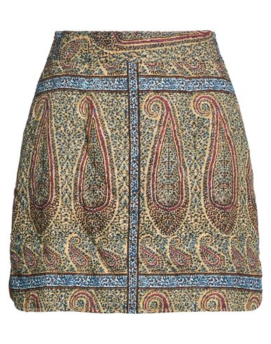 Woman Mini skirt Sand Size M Cotton