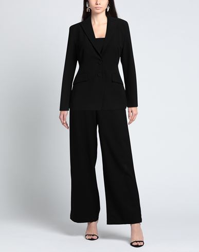 Erika Cavallini Woman Blazer Black Size 6 Polyester, Viscose, Elastane