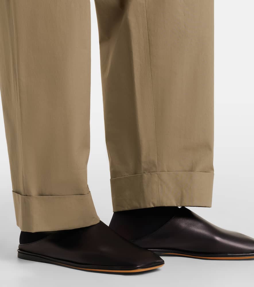 Piper leather mules