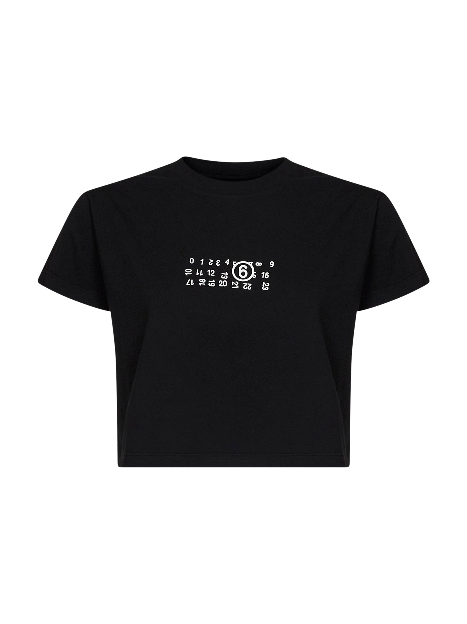 Flipped Numeric Graphic T-Shirt — Black