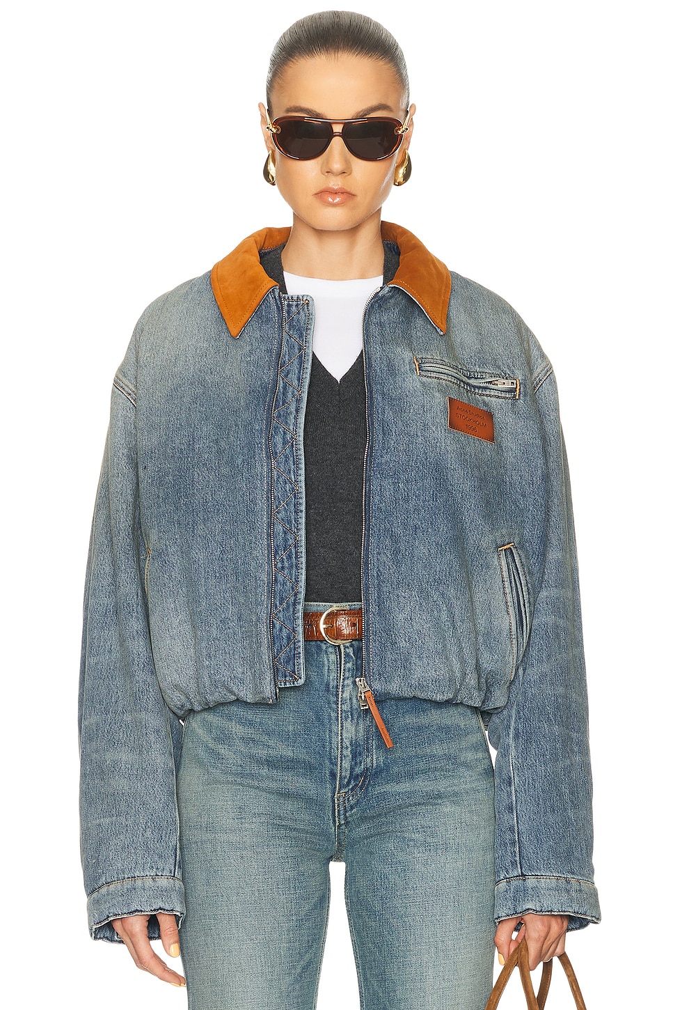 Acne Studios Okra Jacket in Mid Blue - Blue. 34 also