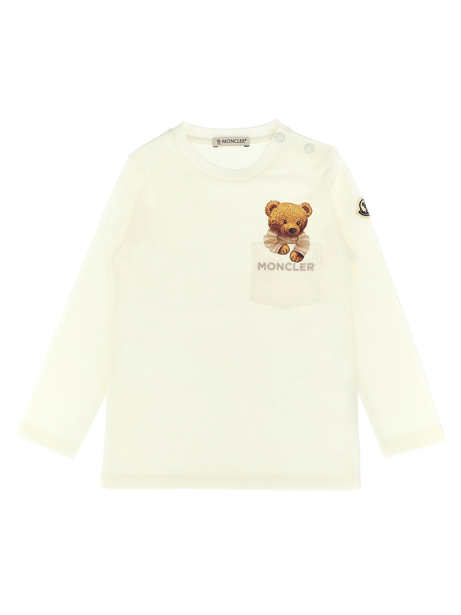 Teddy Bear Print T-shirt — Cream