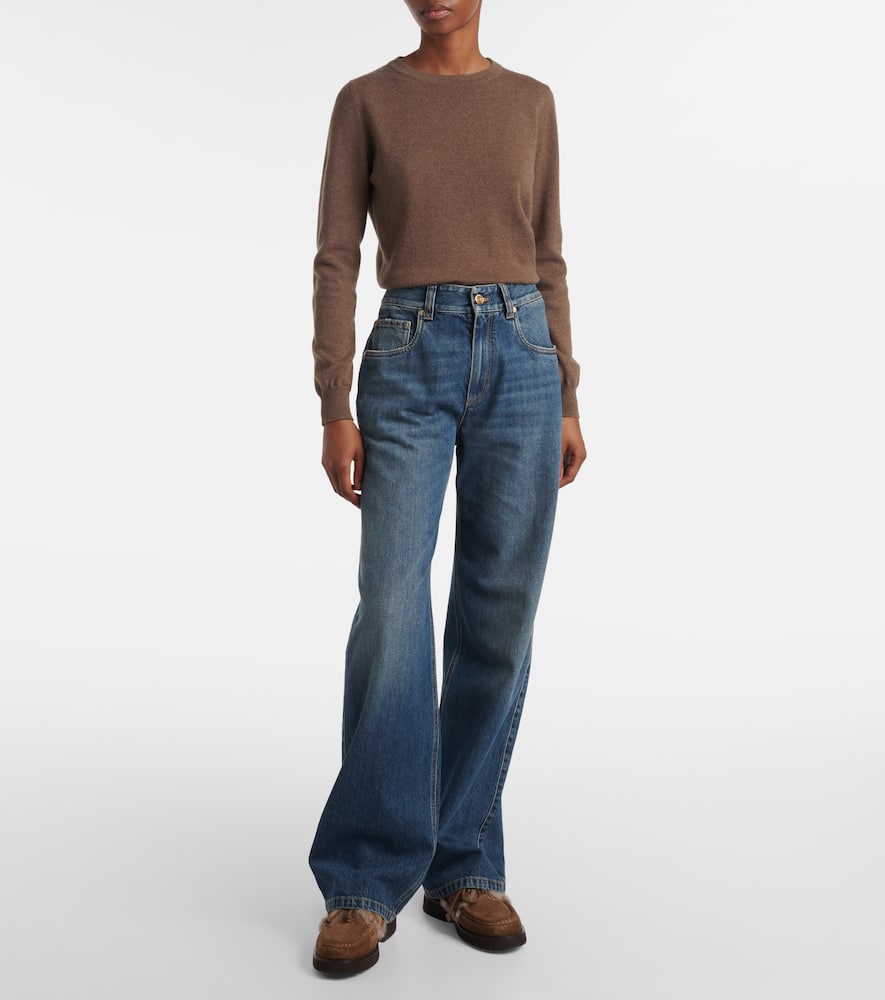 Monili high-rise wide-leg jeans