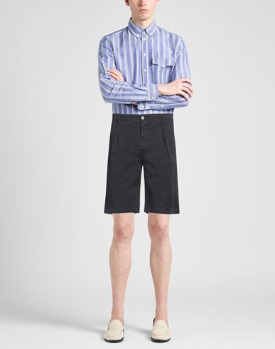 Jeckerson Man Shorts & Bermuda Shorts Midnight blue Size 32 Cotton, Elastane