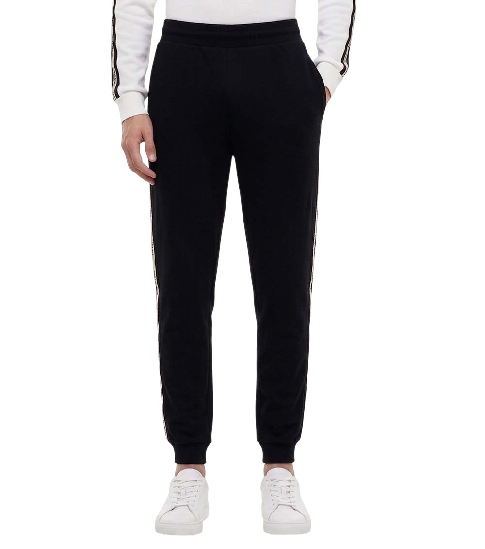 Black Cotton Solid Jogger