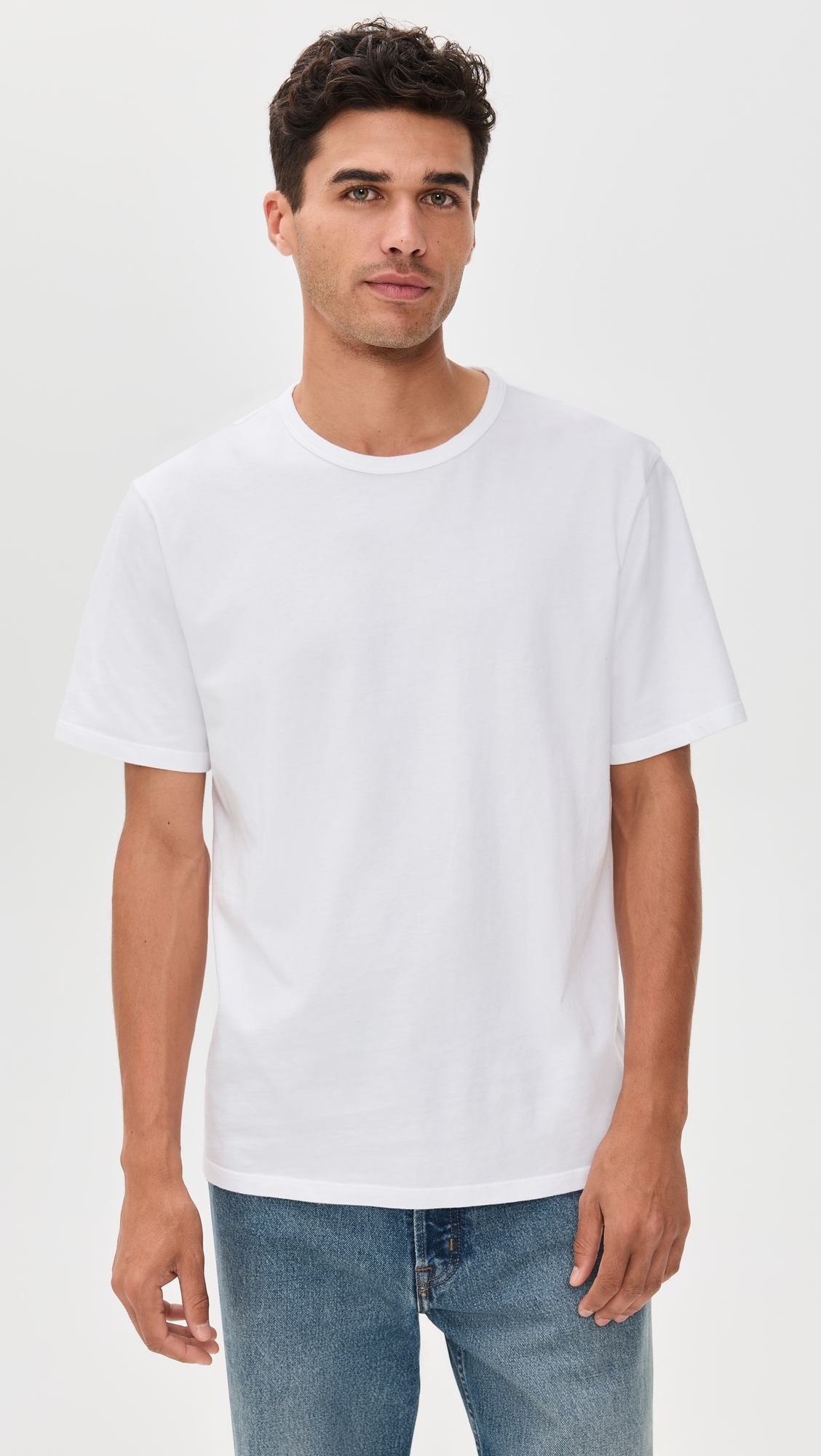 Garment Dye Short Sleeve Crew Tee Optic White