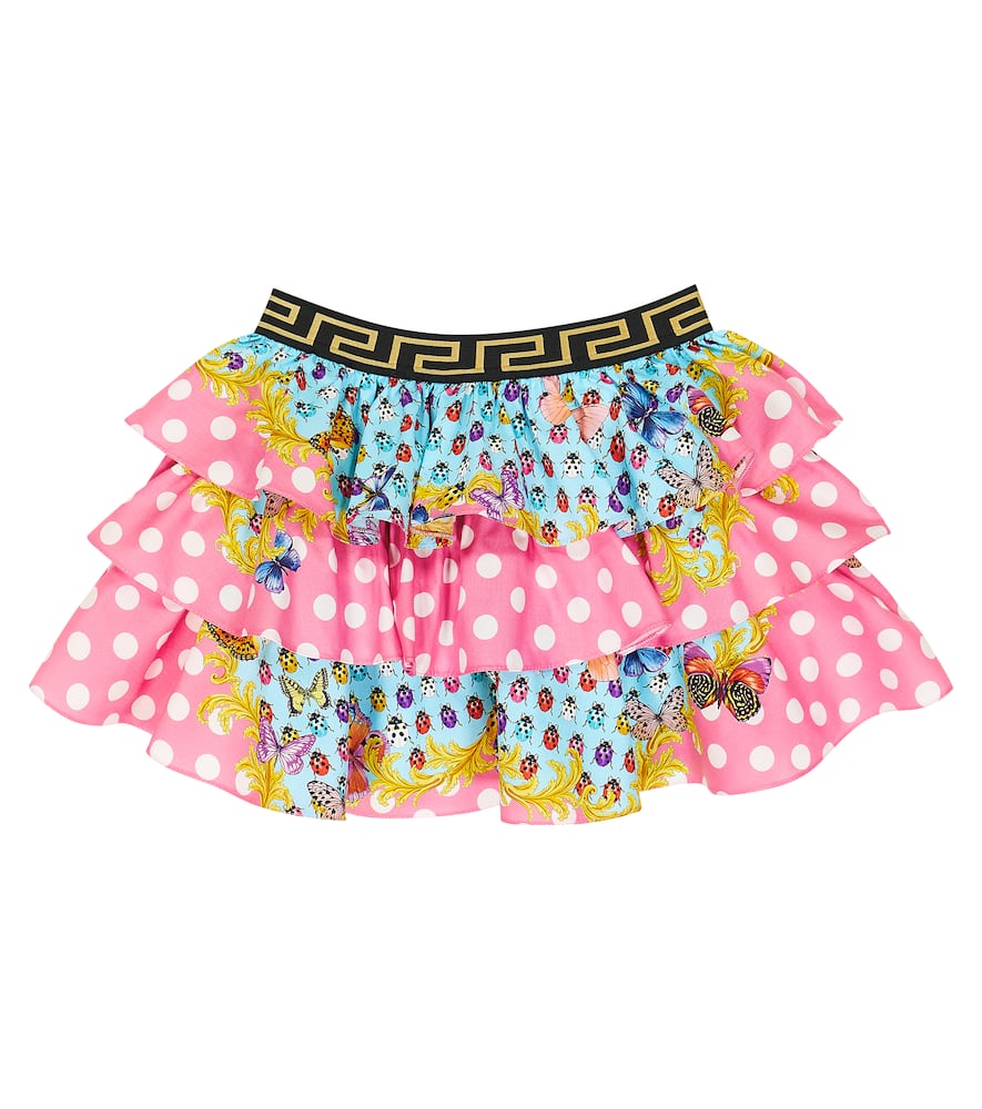 Butterflies printed cotton skirt
