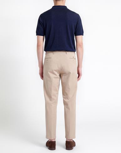 Man Pants Beige Size 38 Cotton, Polyamide, Elastane