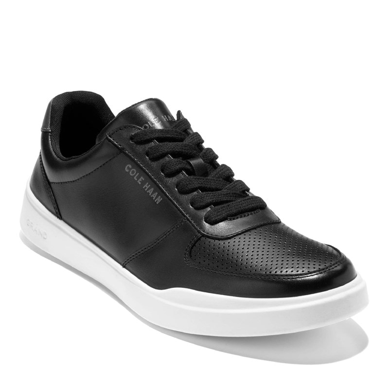 Men's Grand+ Pureshot Court Sneakers (Black)