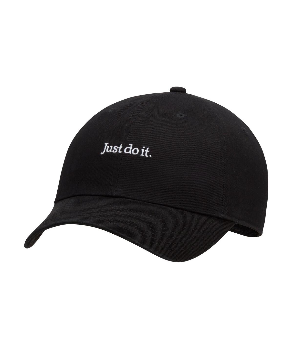 Men's Black Just Do It Lifestyle Club Adjustable Hat - Black